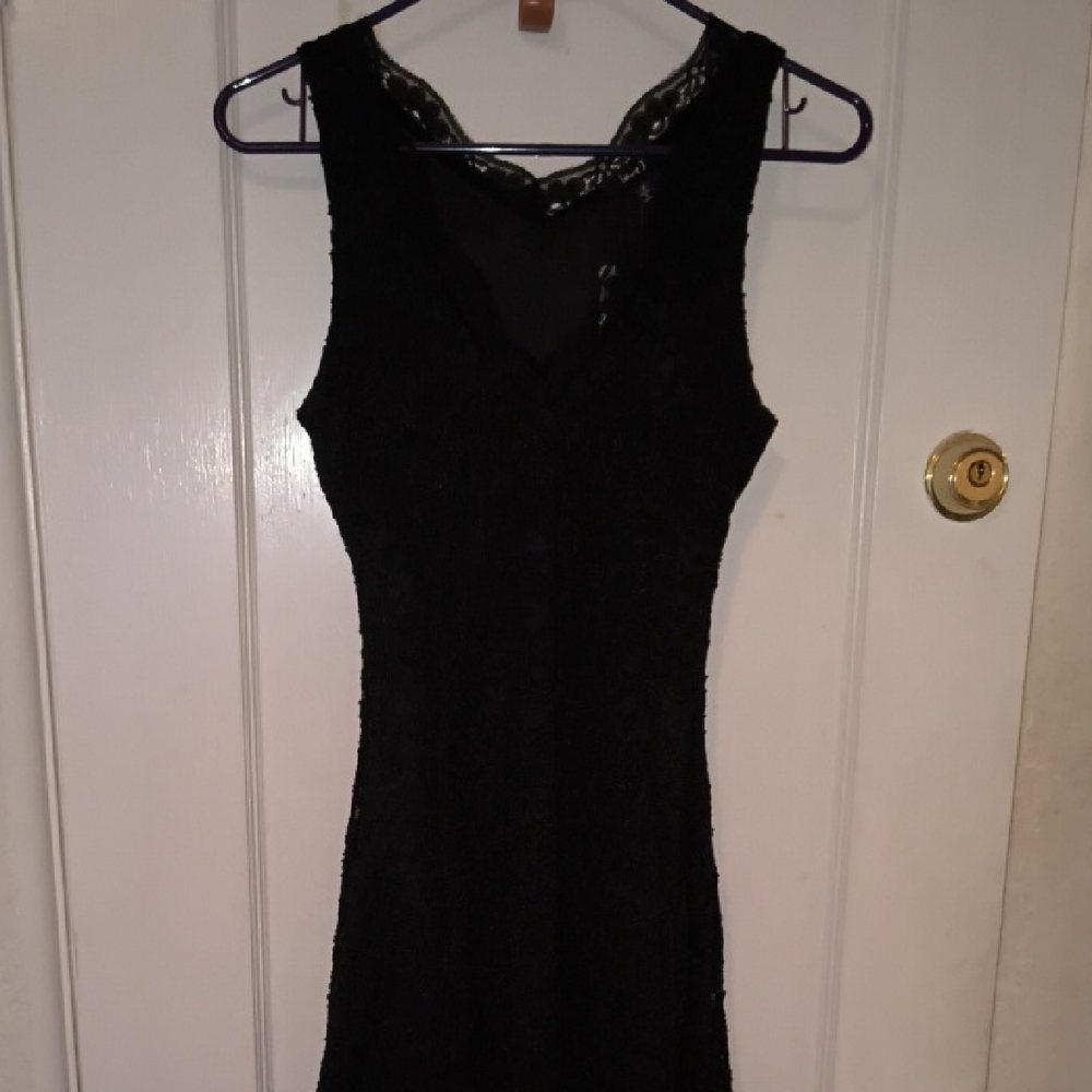 NWT Love J | Black Lace Mini Dress - 34 Inches In Length